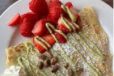 Crepe With Pistachio And Fruits