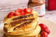 Pan Cake With Nutella And Fruits
