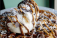 Waffle With Nutella And Ice Cream