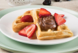 Waffle With Kinder And Fruits