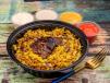 Meat Shawarma Rice With Tahini Sauce