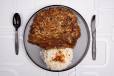 Tortang Talong With Garlic rice