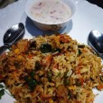 Veg. Biryani with Raita (serves 2)