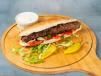 Meat kebab sandwich