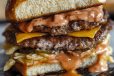Ultimate Caramel And Cheese Smash Burger