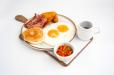 Pancakes english breakfast