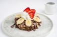 Nutella and banana pancakes