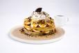 Oreo Banana Caramel Crunch pancakes