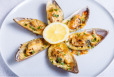 Baked Mussels Half  6 Pieces