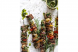 Rosemary Kabab 10 Pcs With French Fries , Souce And Salad