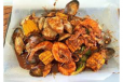 Special Bucket Mix Seafood  Prawns 6 Pcs, Mussels 6 Pcs, Crabs 6 Pcs , Squid 6 Pcs, Corn 2 Pcs, Baby Lobster 1 Pcs  Cajun Sauce With Rice