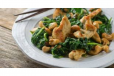Crispy Chicken Spinach Fry