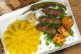 Kofta and Shish Tawook with Basmati Rice