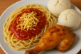 Combo Spaghetti With Chicken And 2 Puto