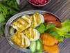 Grilled White Halloumi Cheese