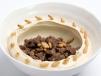 Hummus With Fried Meat And Pine Nuts