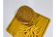 Crumb Fried Fish Burger (409 Kcal)