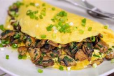 Omelette Mushroom Slice