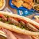 Grilled Sausages Sandwich