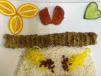 1 Skewer Meat Kebab With Rice