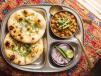 Onion Kulcha with Chola 