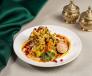 Crispy kale chaat