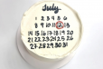CUSTOMIZED THE MONTH AND DATE FOR YOUR CALENDAR CAKE