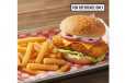 Fish Burger with Fries