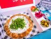 Labneh and Zaatar Manoushe