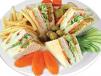 Vegetable Club Sandwich