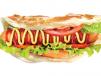 Hot Dog Poratta Sandwich