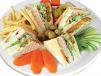 Cheese And Vegetable Diet Club Sandwich