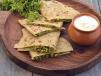 Spinach With Cheese Paratha