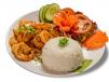 Hawaiian Garlic Shrimp With Rice