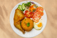 Crispy Fried Chicken with Rice