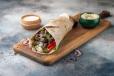 Beef Moutabal Shawarma Wrap