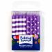 Candle Stripes and Dots - Purple (1x16pcs)