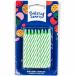 Candles Stripes Green (1x24pcs)