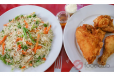 Broasted Chicken with Fried Rice