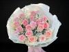 Blushing Pink Rose andamp; Carnation Bouquet