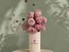 Dusty Brown Floral Cylinder