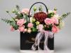 Decorated with Blush-colored Elegance Floral Handbag