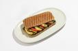 Eggplant and Halloumi Sandwich