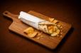 Oman Chips and Cream Cheese paratha wrap