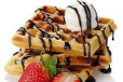 Belgium Waffles With Ice Cream