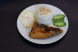bangsilog with iced tea