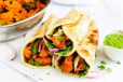 Chilly Mushroom Kathi Roll