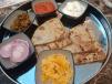 Bajare Ki Roti 1Pc Combo Garlic Chutney, Mirchi Thecha, Jaggery, Raita, Onion Salad With Deshi Ghee