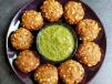 Aloo Sabudana Pakoda 4 Pcs With Peanut Chutney
