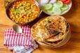 Chana Masala + Stuffed Kulcha